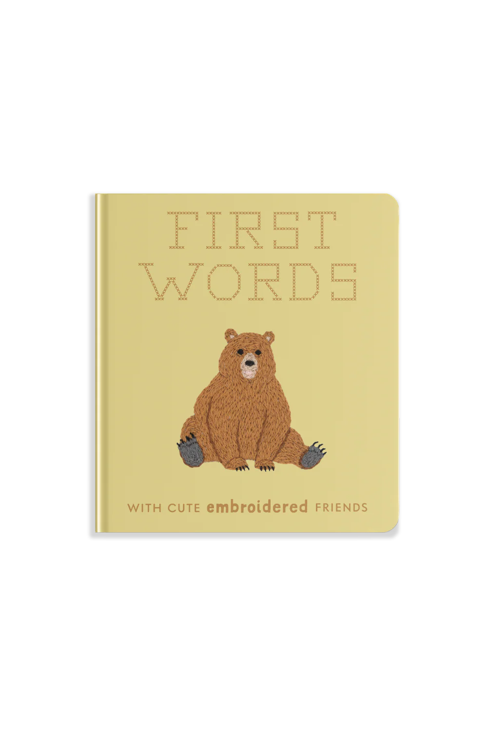 First Words with Cute Embroidered Friends