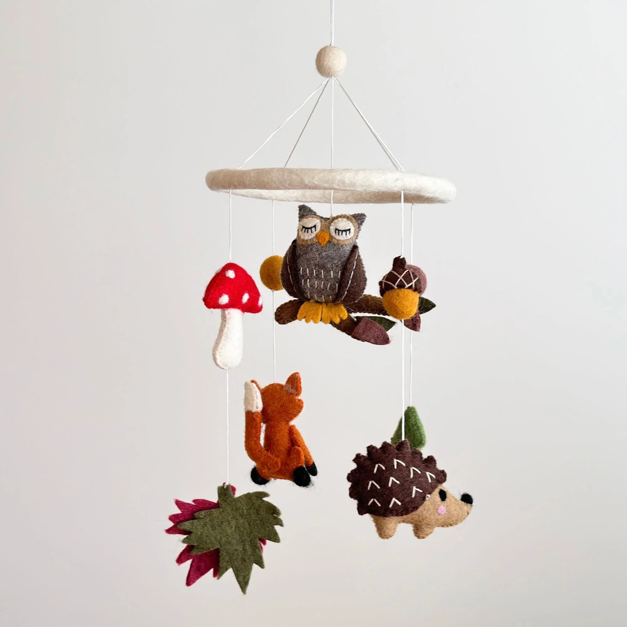 Ganapati Crafts Co. Forest Friends Felt Baby Mobile