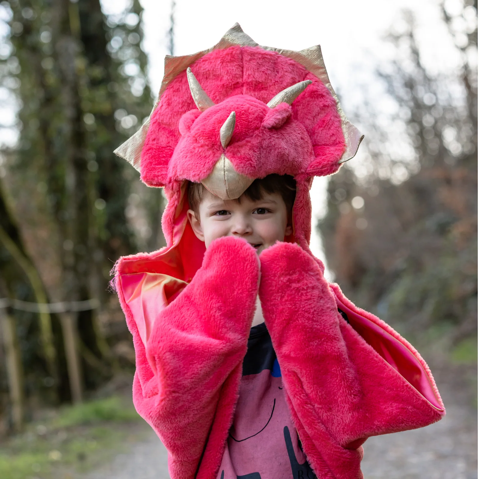Great Pretenders Red Triceratops Cuddle Cape