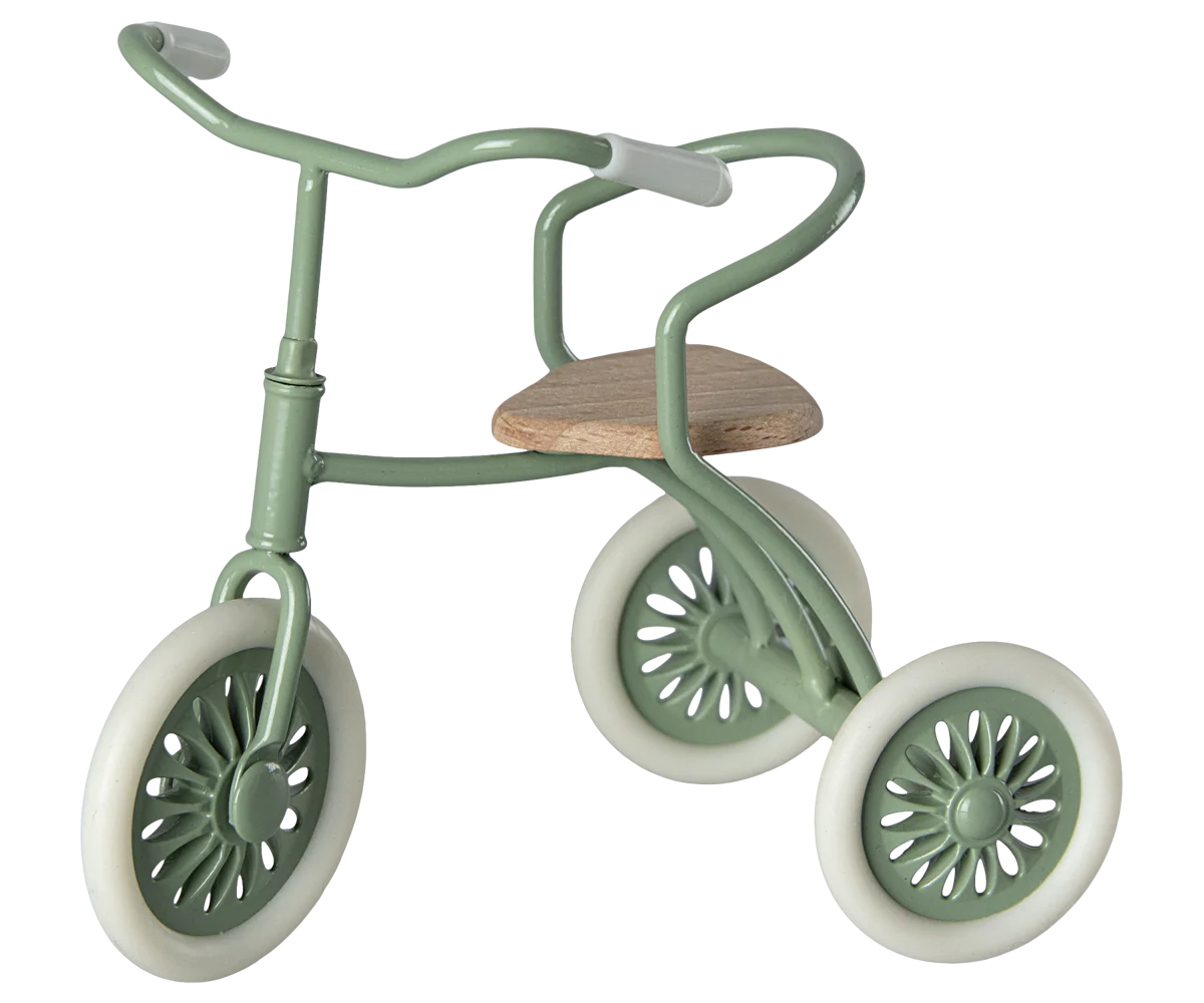 Maileg Abri a tricycle, Mouse - Green