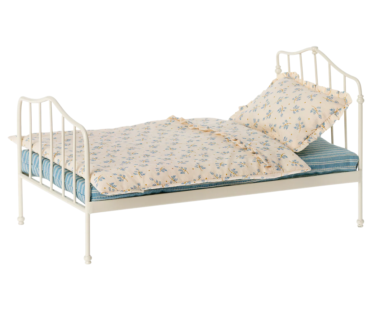 Maileg Bed, Miniature - Blue