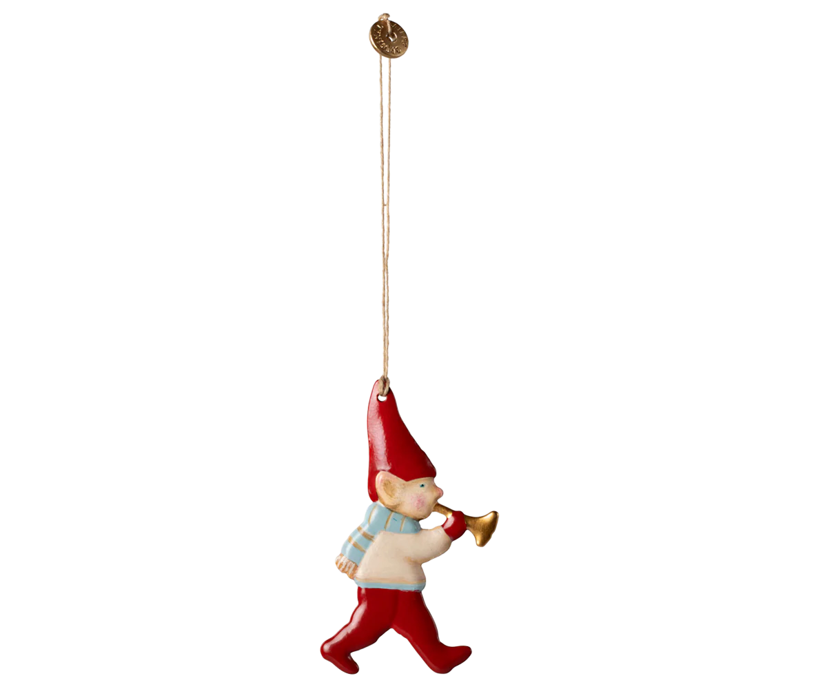 Maileg Metal ornament, Pixy - Trumpet