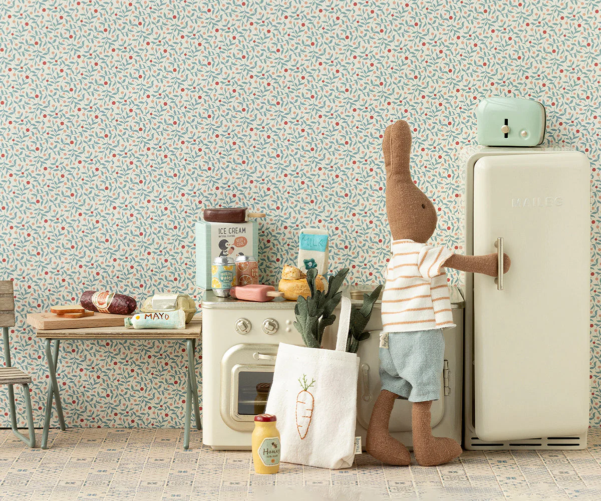 Maileg Miniature Fridge, Off-white - Image 2