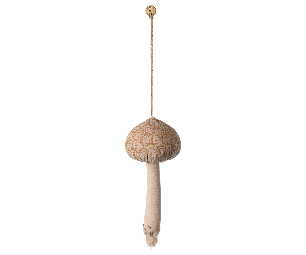 Maileg Mushroom ornament, Winter heart