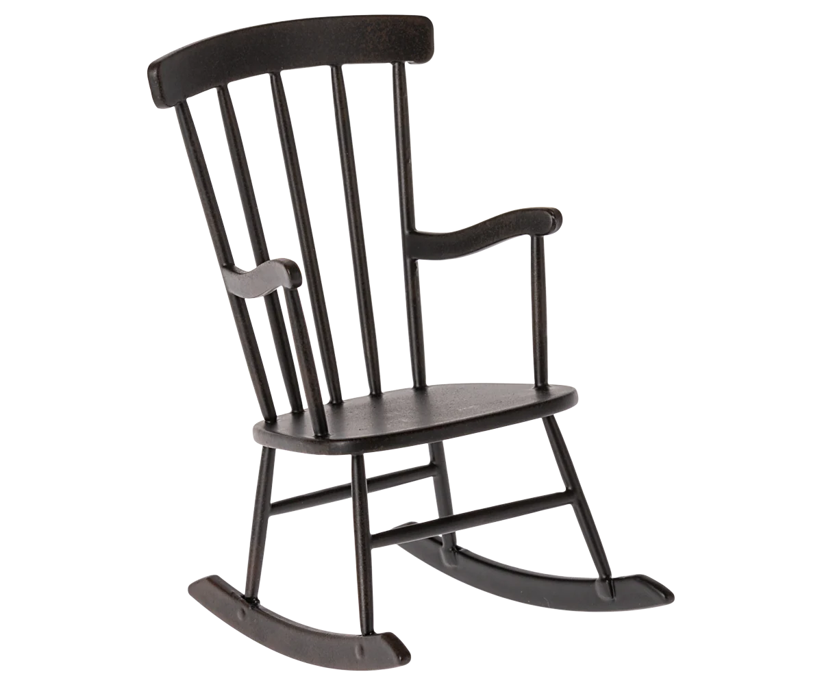 Maileg Rocking Chair, Miniature - Anthracite