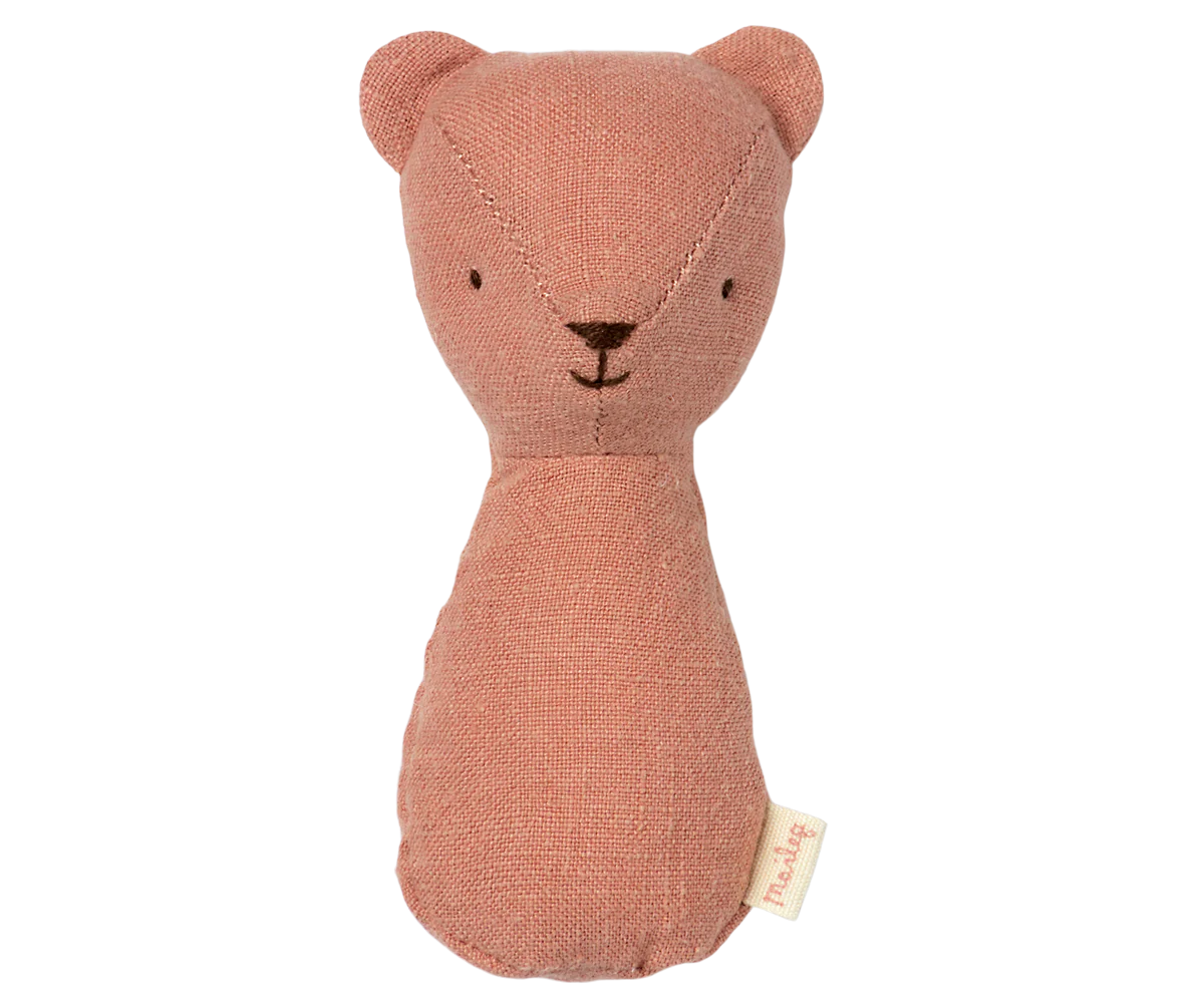 Maileg Teddy Rattles - Coral, Yellow, or Rose - Image 2