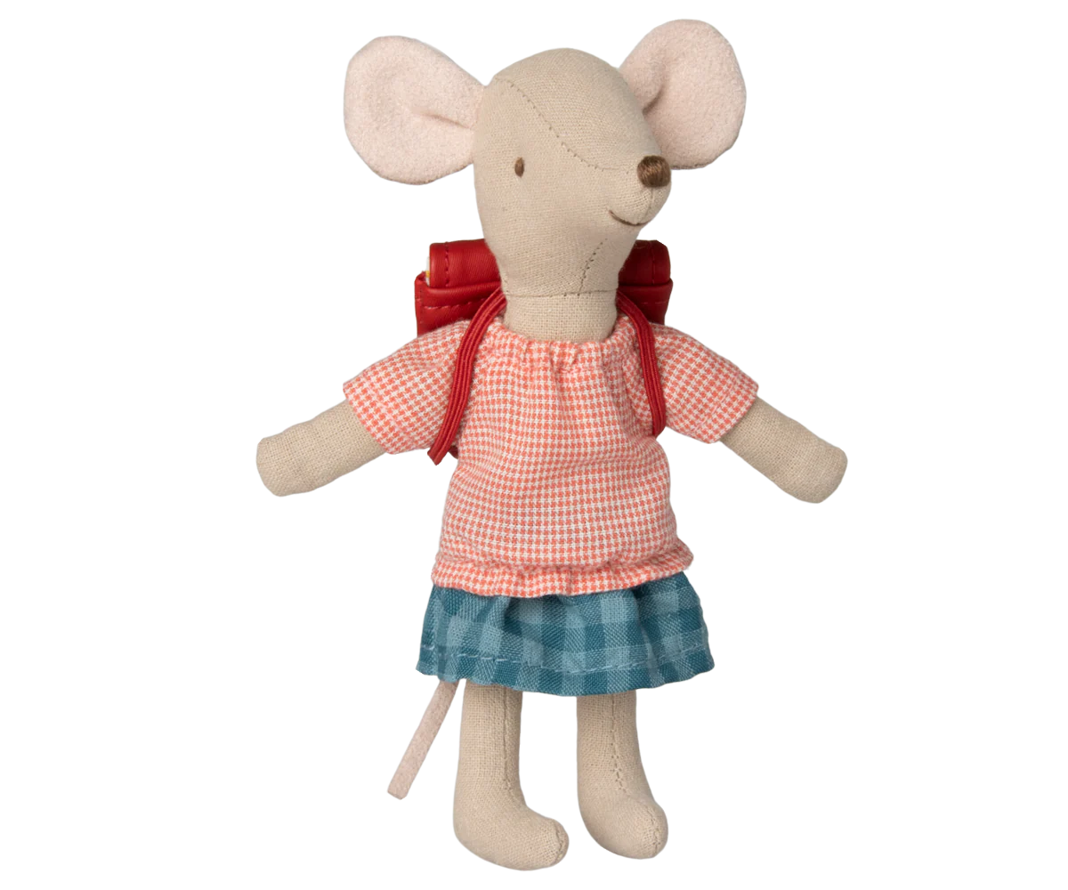 Maileg Tricycle Mouse, Big Sister - Red - Image 2