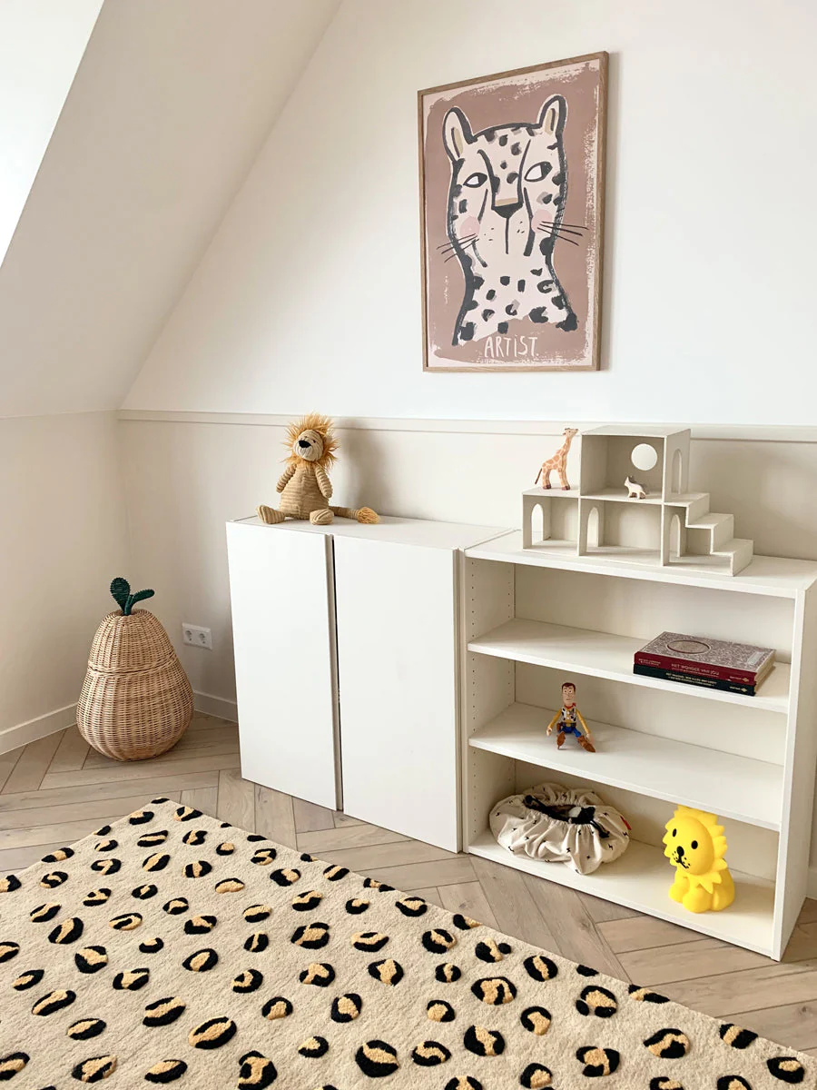 Maison Deux Rug LEOPARD Beige / Brown and Black Print 6.5 x 9.8ft - Image 2