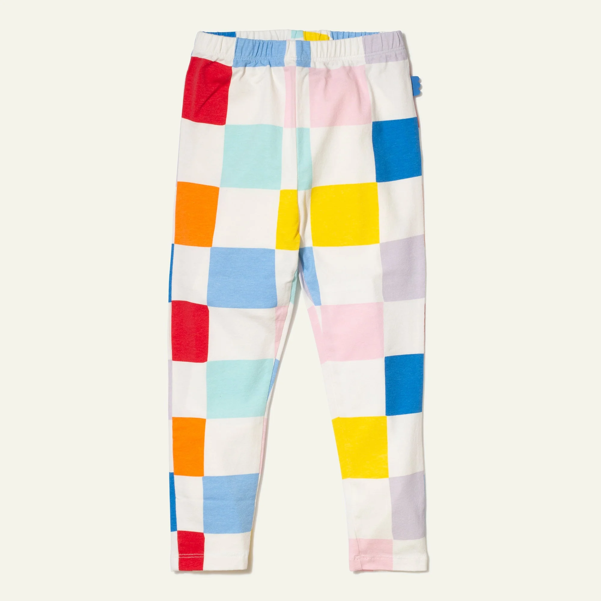 Mon Coeur Recycled Cotton Checkered Baby Leggings