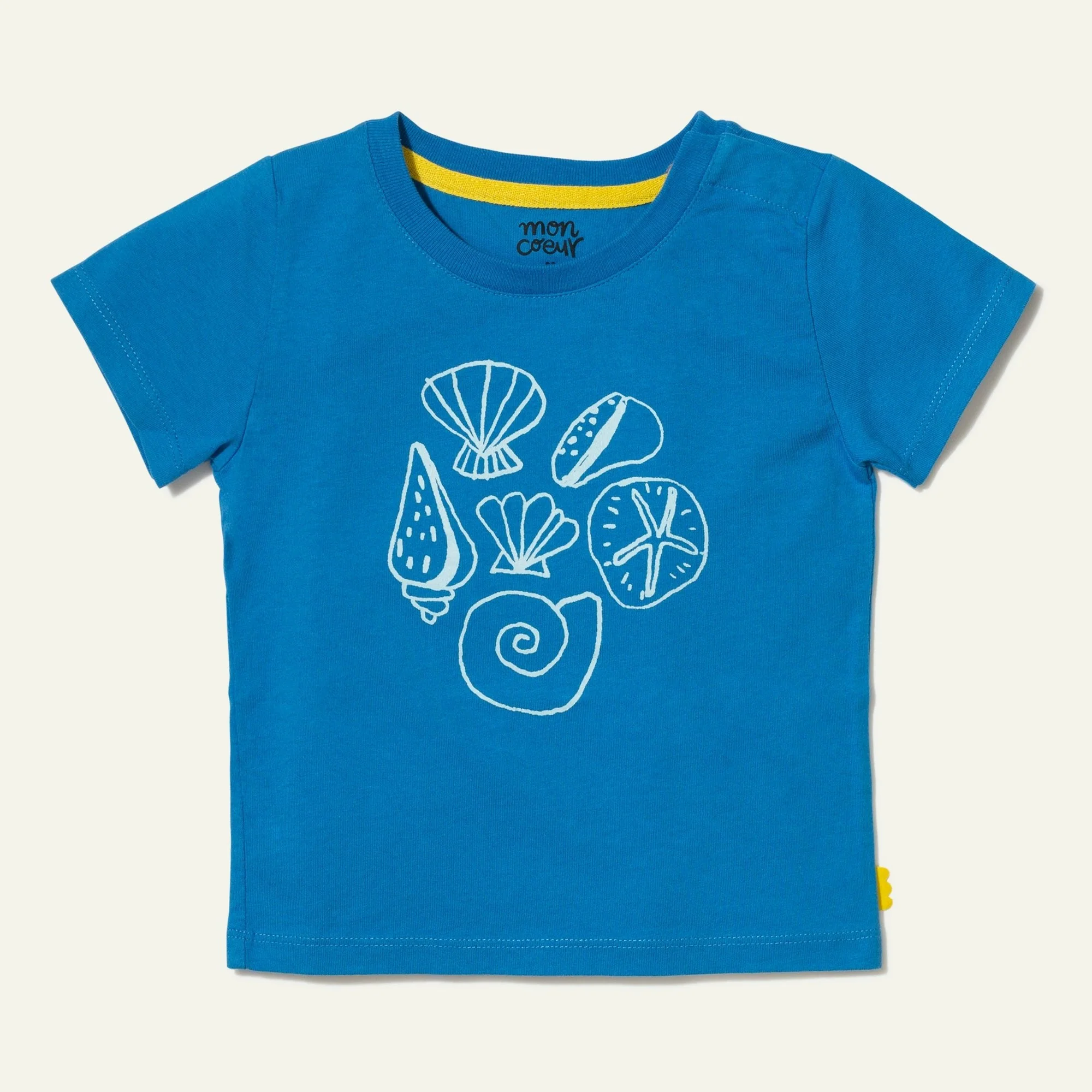 Mon Coeur Recycled Cotton Seashell Baby T-Shirt
