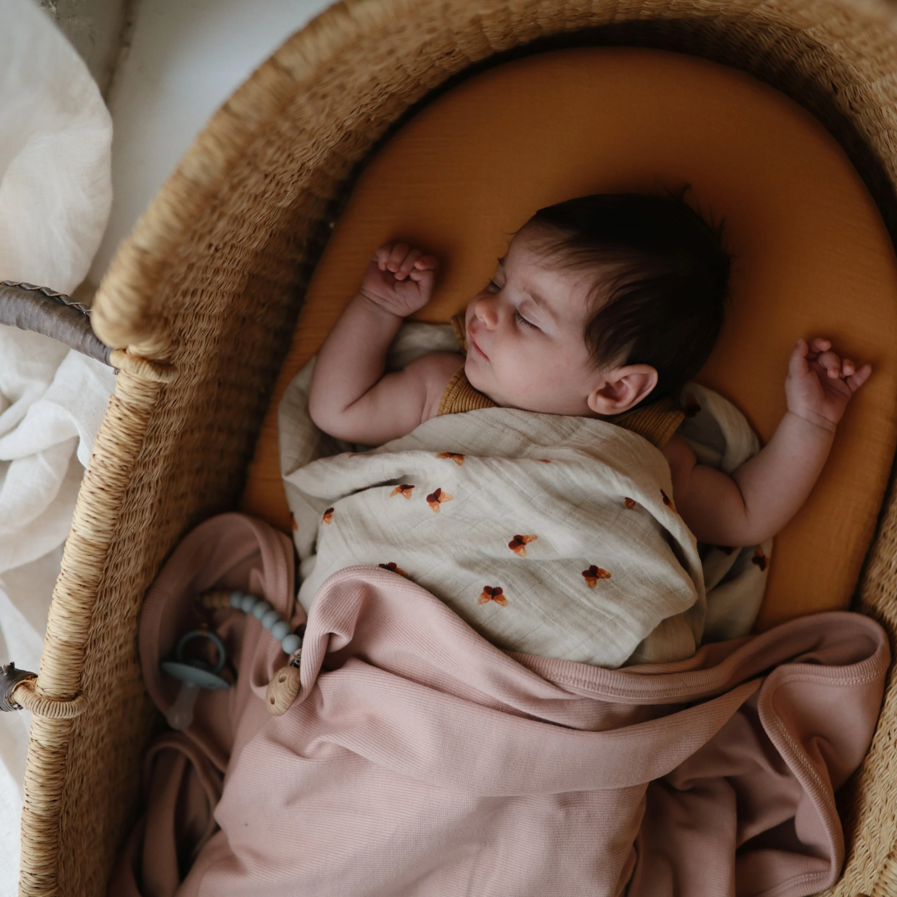 Mushie Organic Cotton Muslin Swaddle Blanket - Image 151