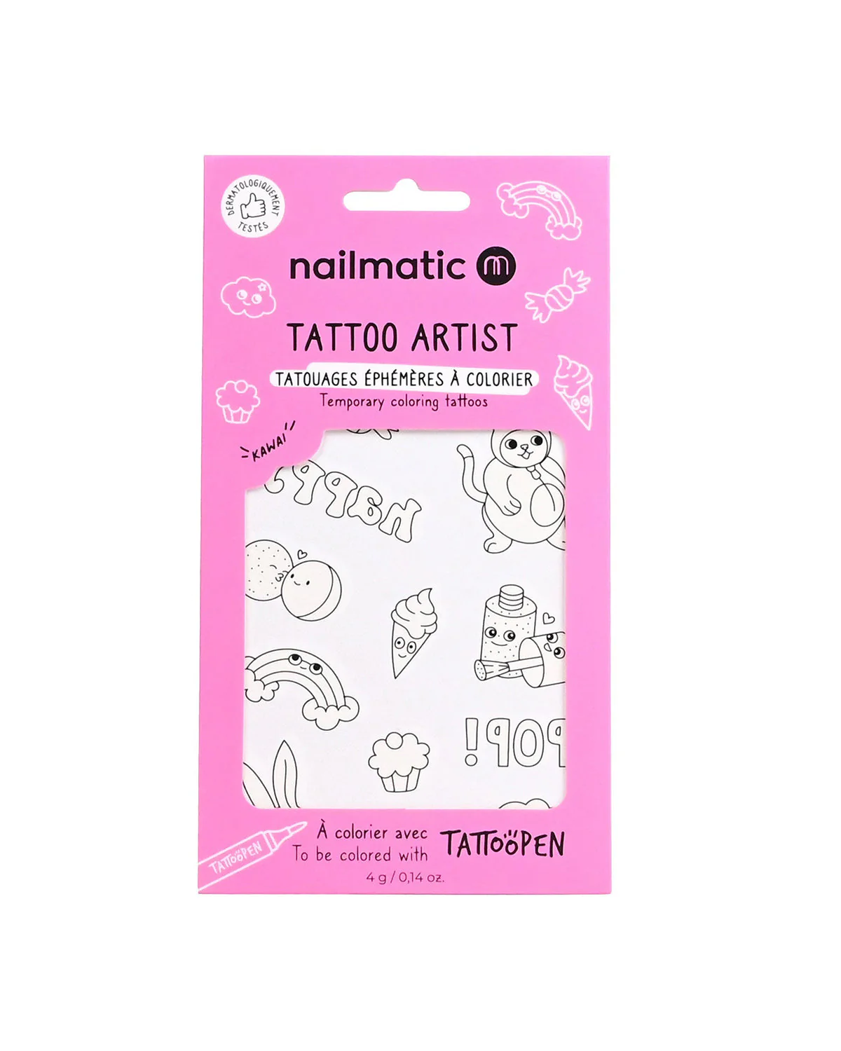 Nailmatic Tattoo Temporary for Kids KAWAI
