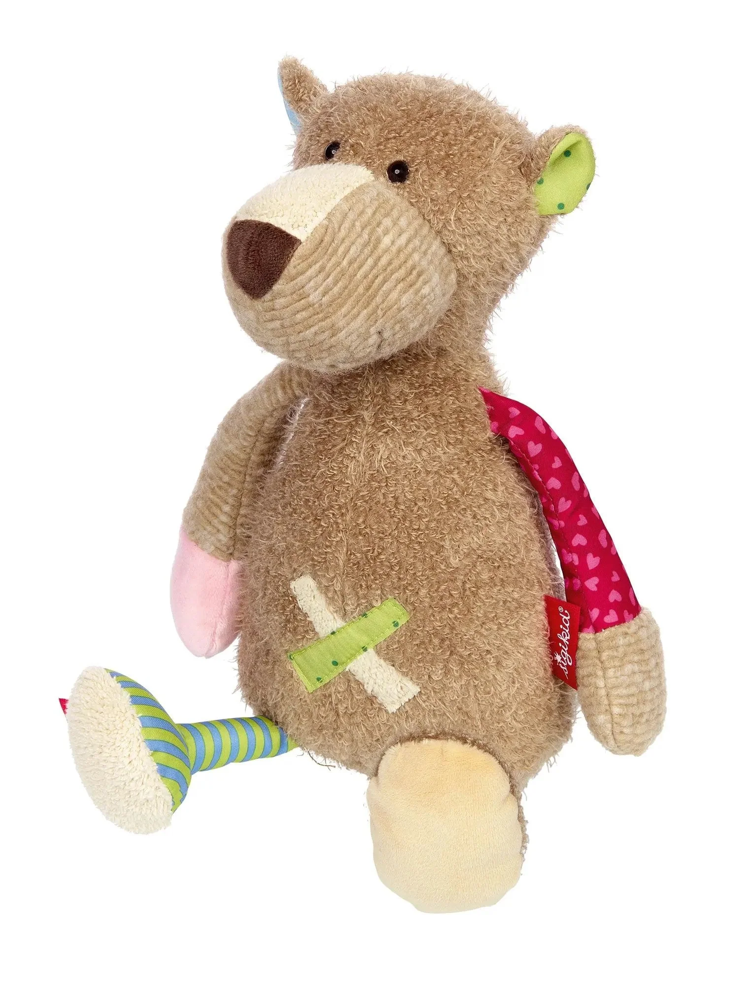 Sigikid Patchwork Bear Plush Toy