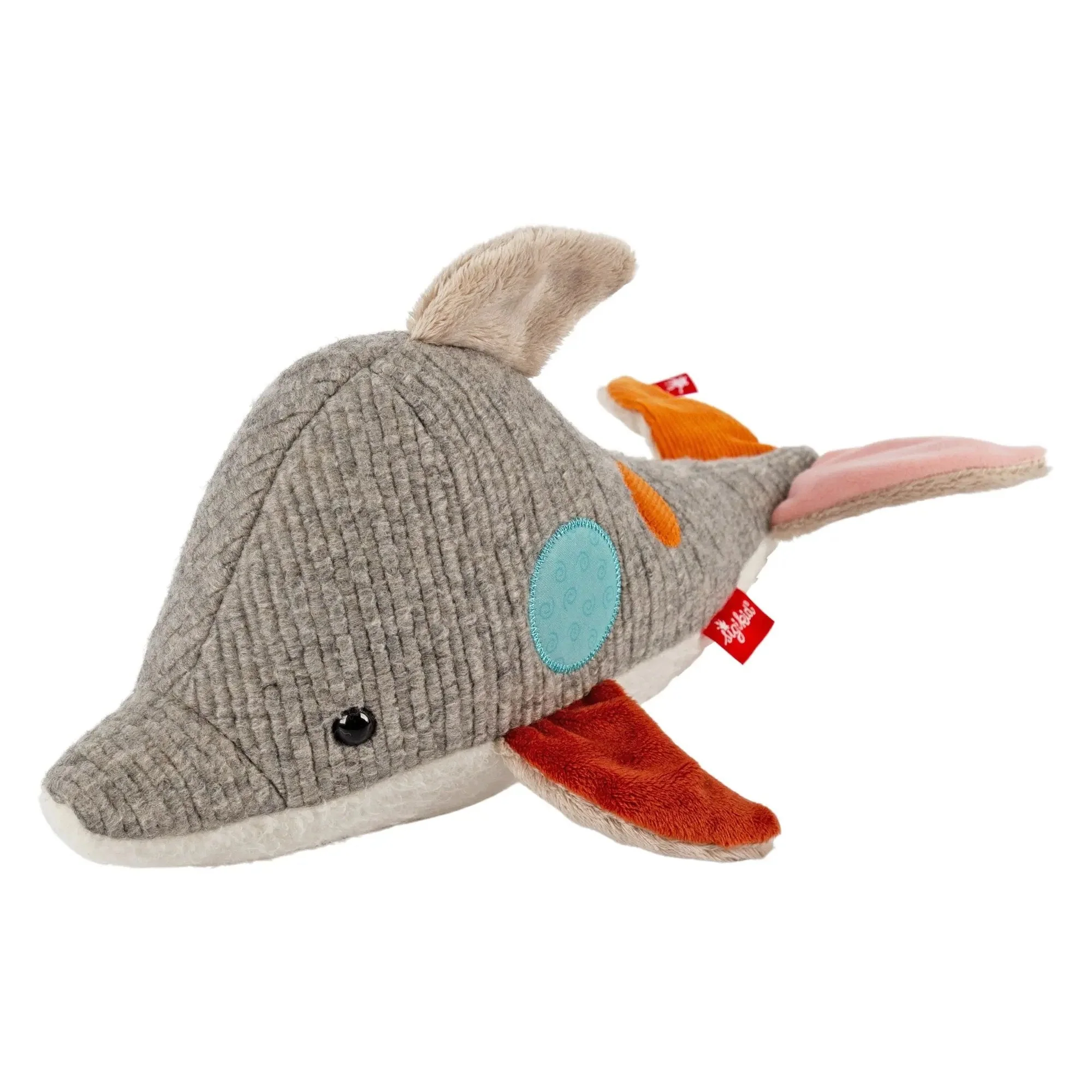 Sigikid Patchwork Dolphin Plush Toy