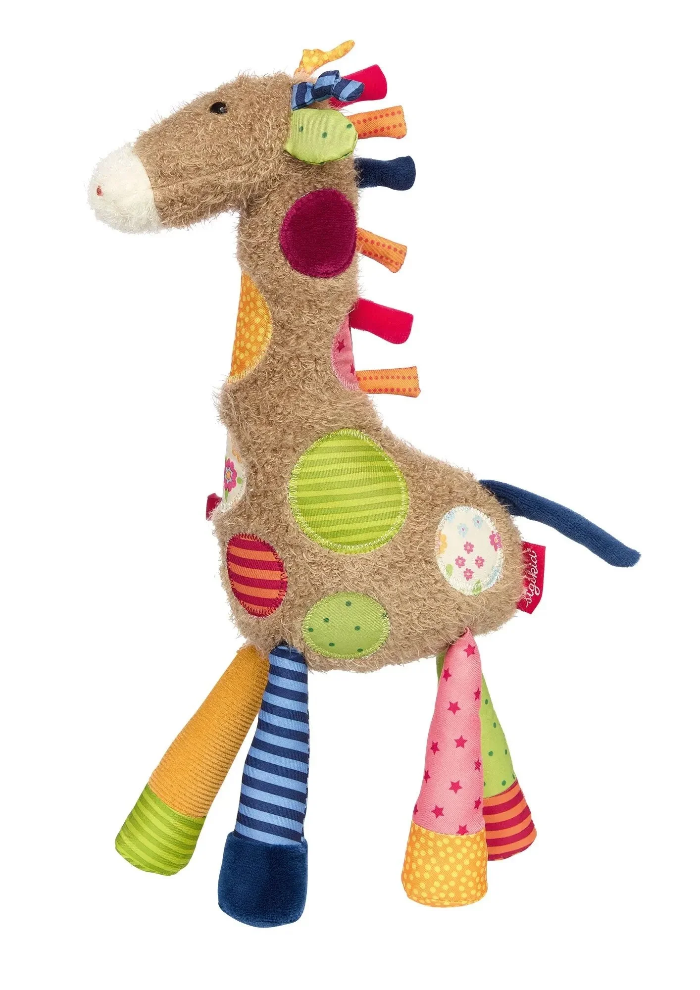 Sigikid Patchwork Giraffe Plush Toy