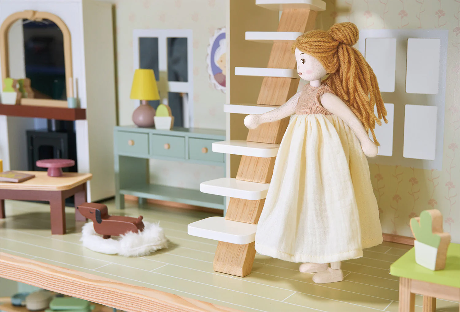 Tender Leaf Ferne Wooden Doll - Image 3