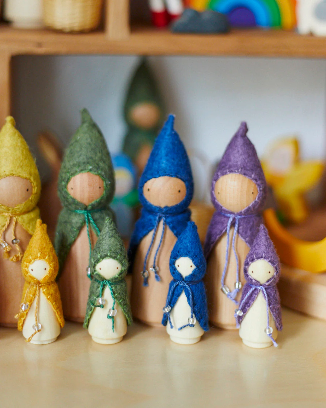 Wonderheart Mini Yellow Wooden Gnome - Image 5
