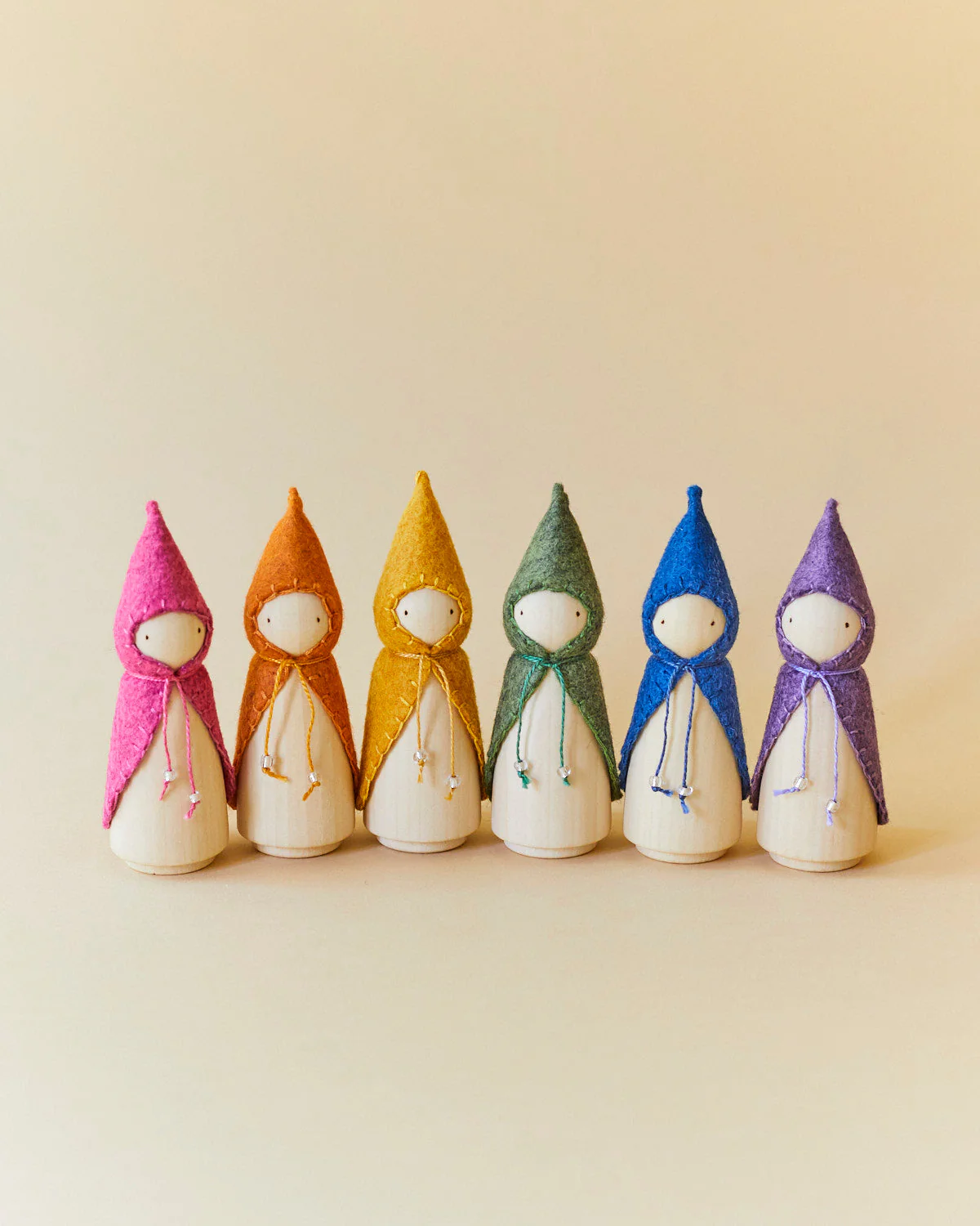 Wonderheart Pink Wooden Gnome - Image 3